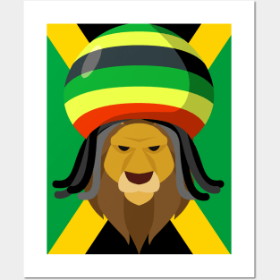 Rasta Lion in Jamaica Posters and Art